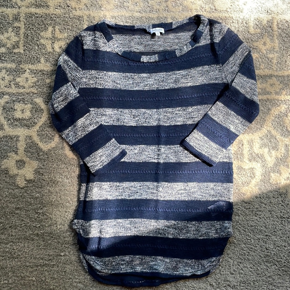 Splendid striped tunic sweater XS